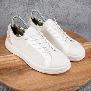 Hey Dude Karina Natural Coconut White Womens Shoes Size 8 Summer Floral